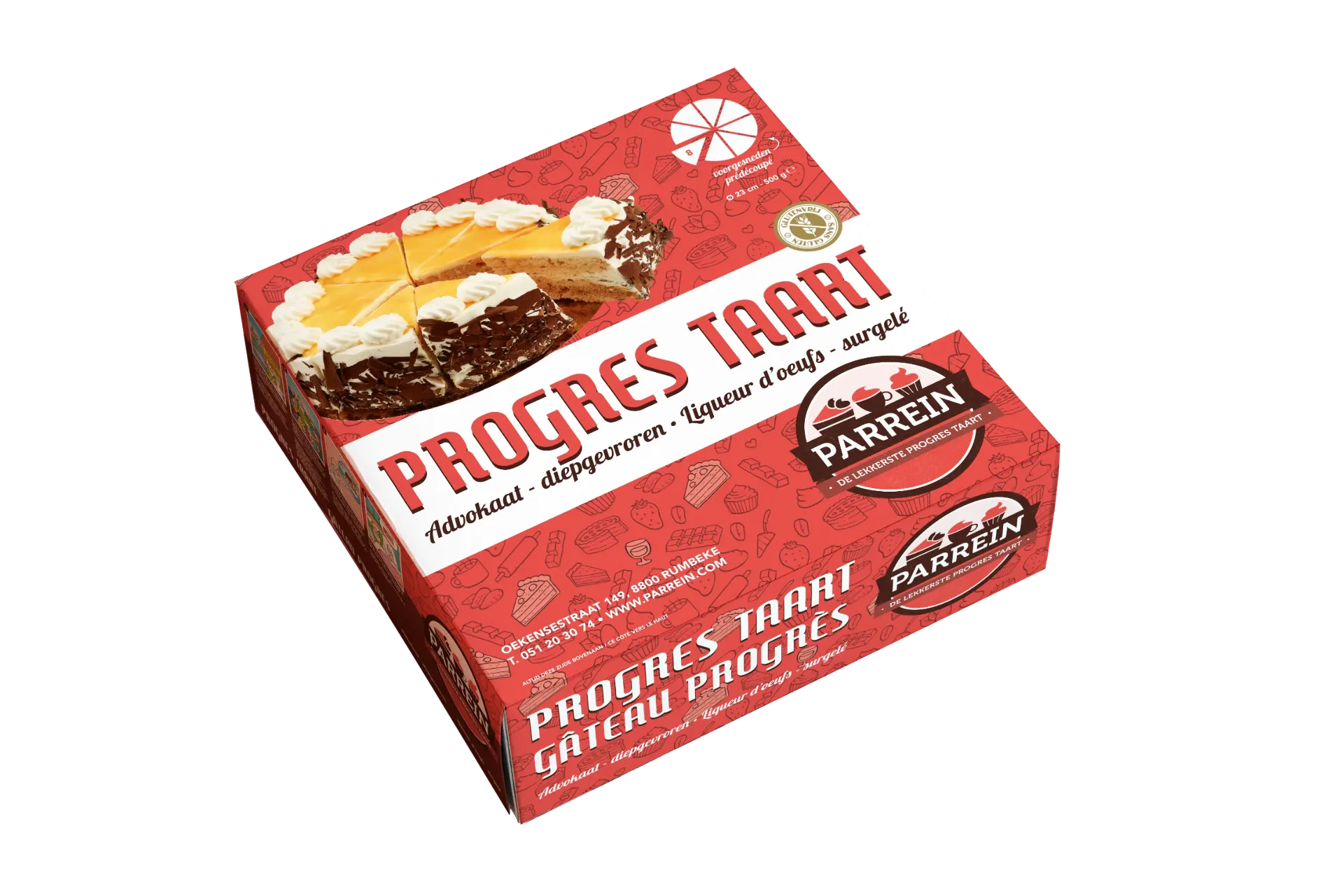 RETAIL Progres advokaat glutenvrij (23cm - 8 porties) 500g
