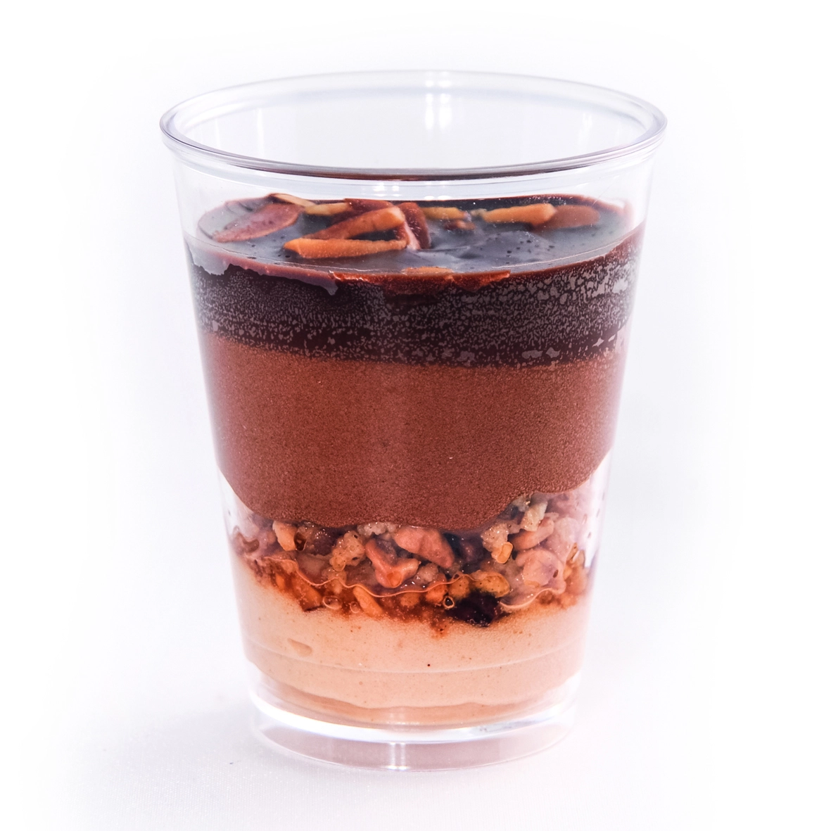 [2440202] VERRINE Zwarte chocolade praliné ganache kunststof 66ml x 40