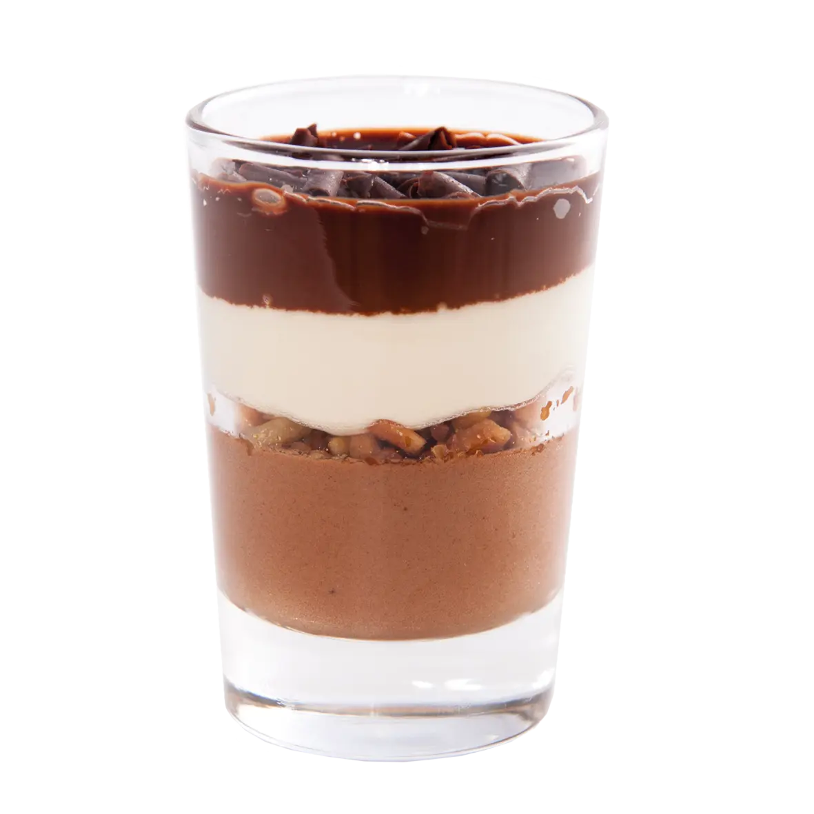 [2440301] VERRINE Chocolat noir chocolat blanc ganache verre 66ml x 48