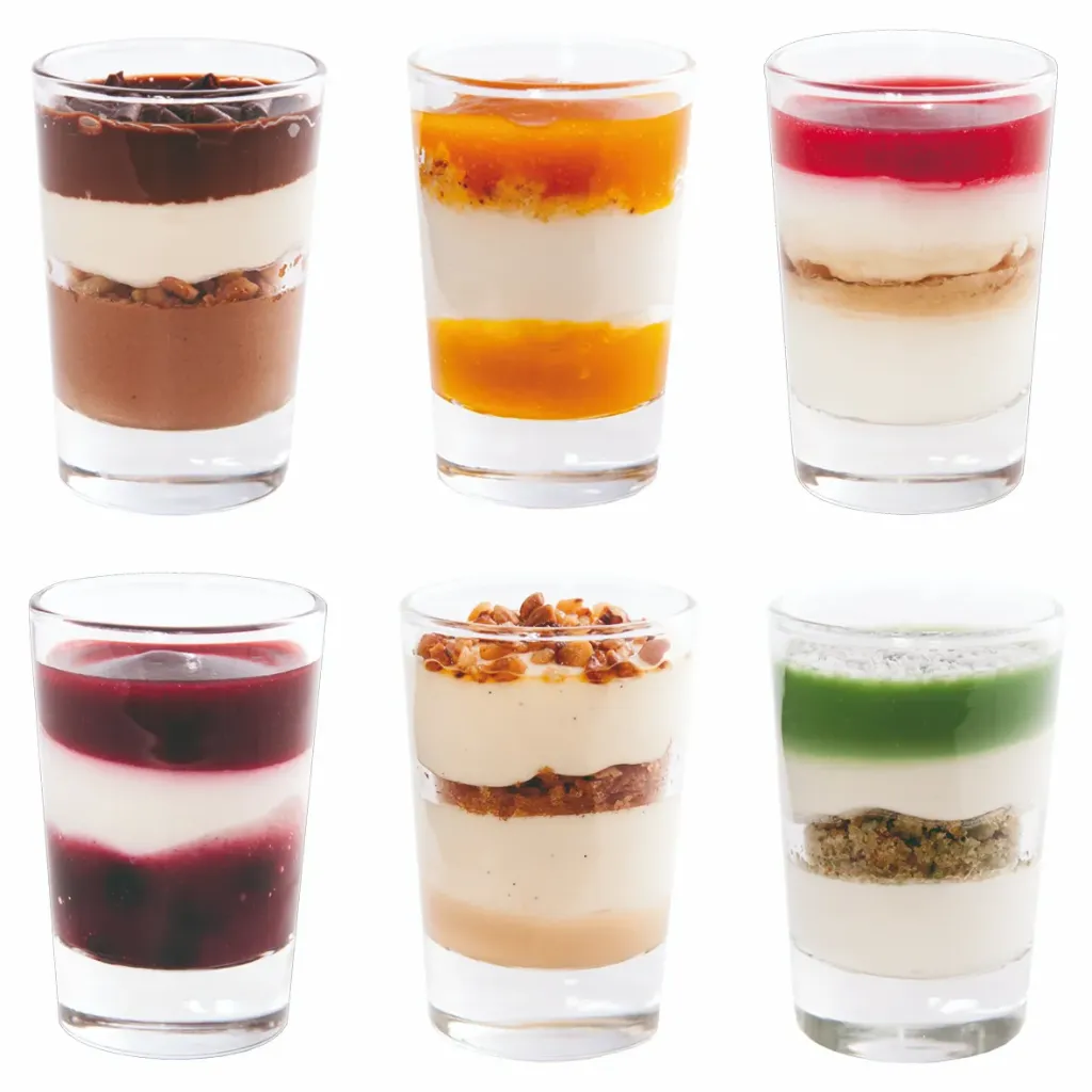 VERRINE Zoete mix 6 smaken glas 66ml x 48