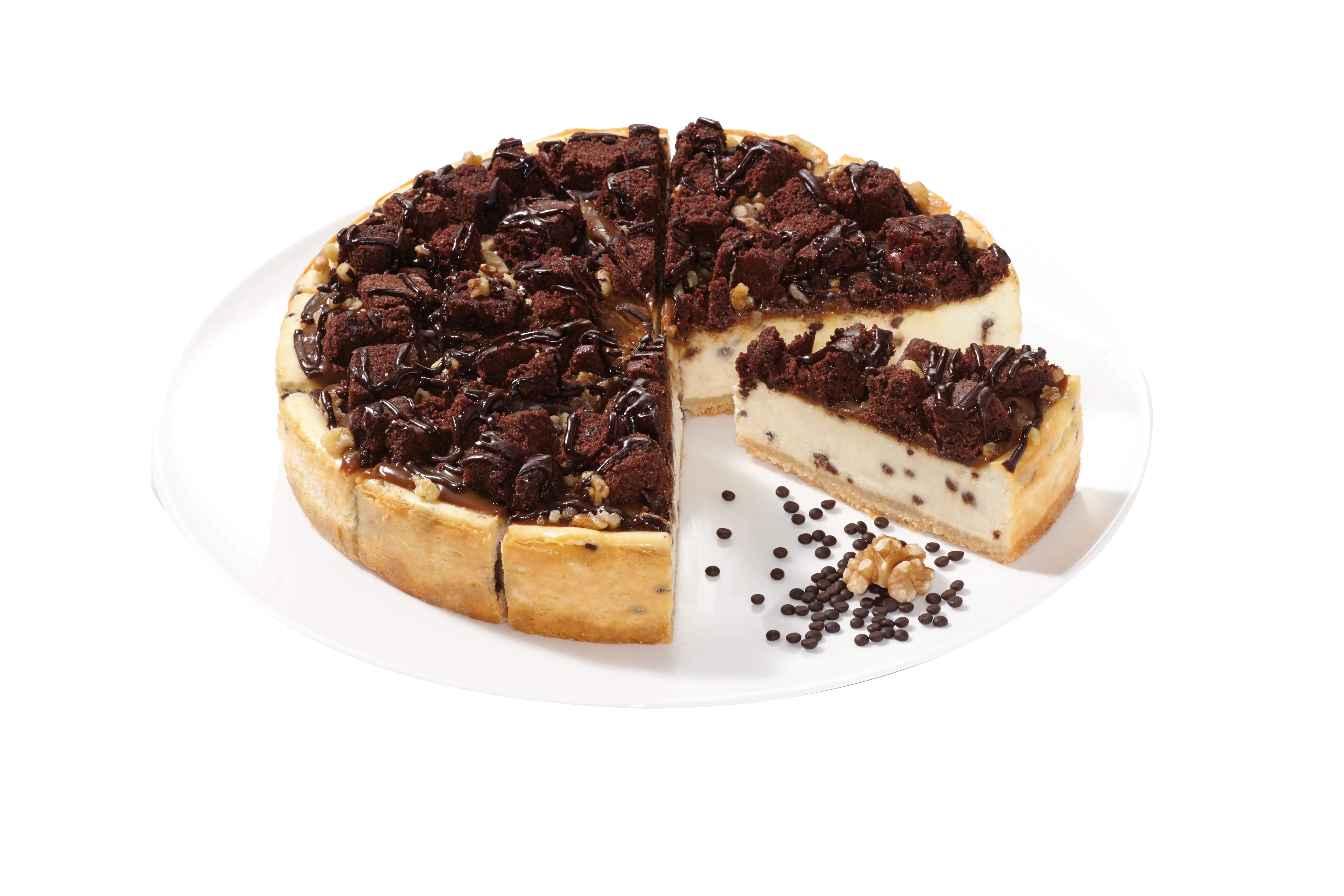 [87008519] Cheesecake caramel-brownie suprême (24cm - 14 portions) 1950g