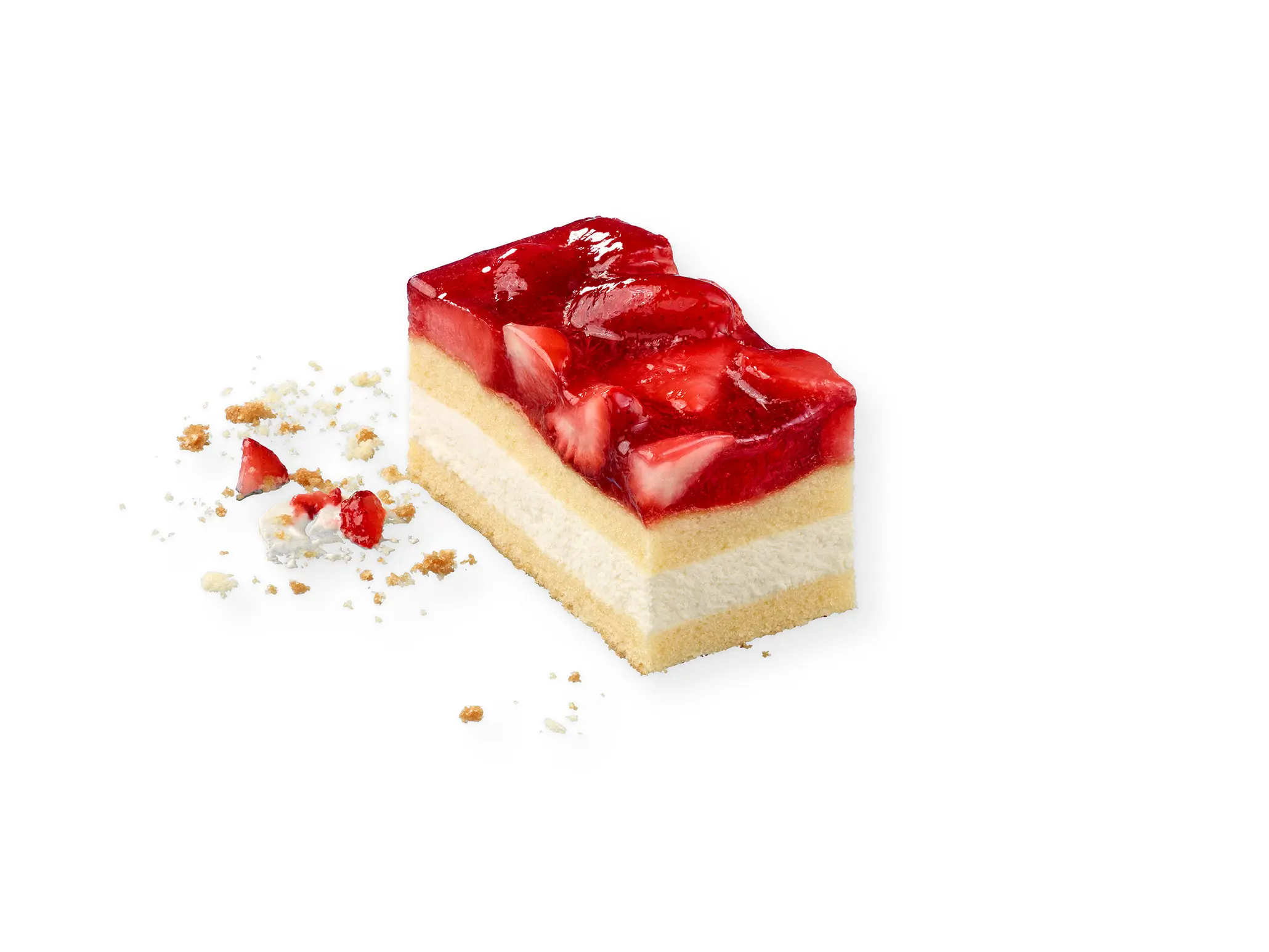 [87008737] Strawberry cream cheese slices gluten en lactose vrij ( 12 porties) 171gr