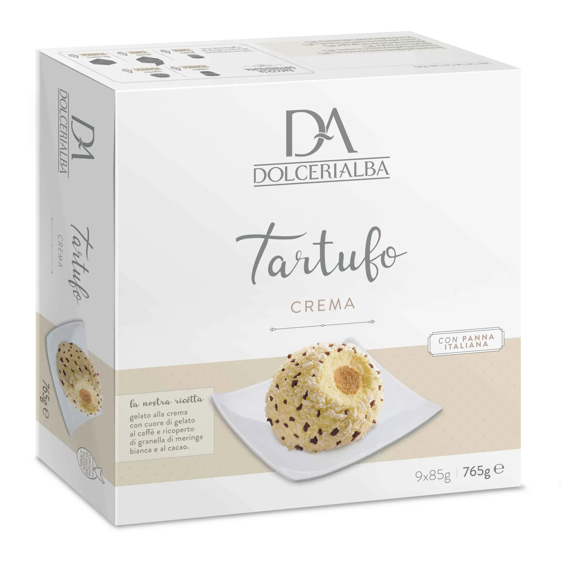 [395671] Tartufo crema con granella cacao (85g x 9) x 10